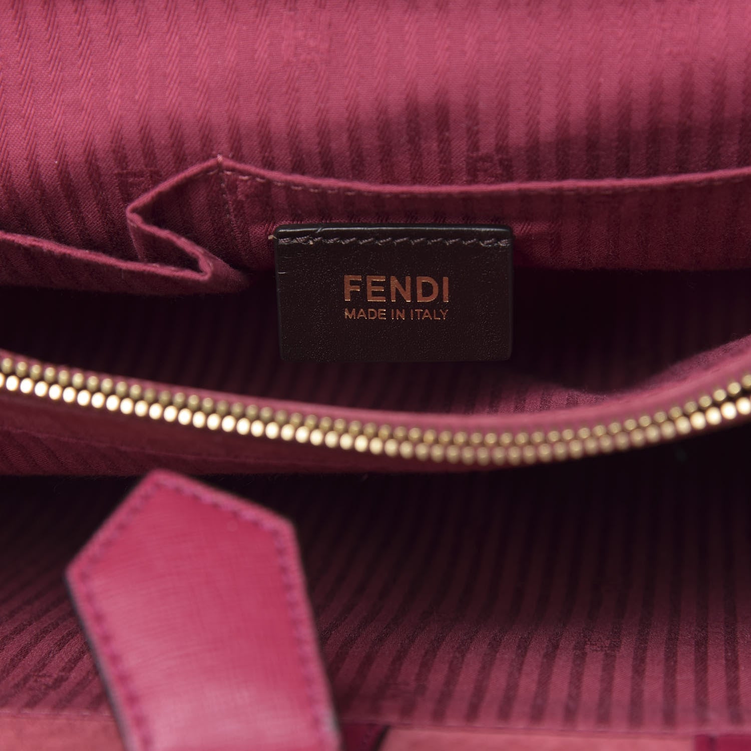 Fendi Vitello Elite Flamingo Regular 2Jours Tote Amarena 6 of 13