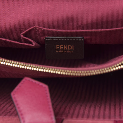Fendi Vitello Elite Flamingo Regular 2Jours Tote Amarena 6 of 13