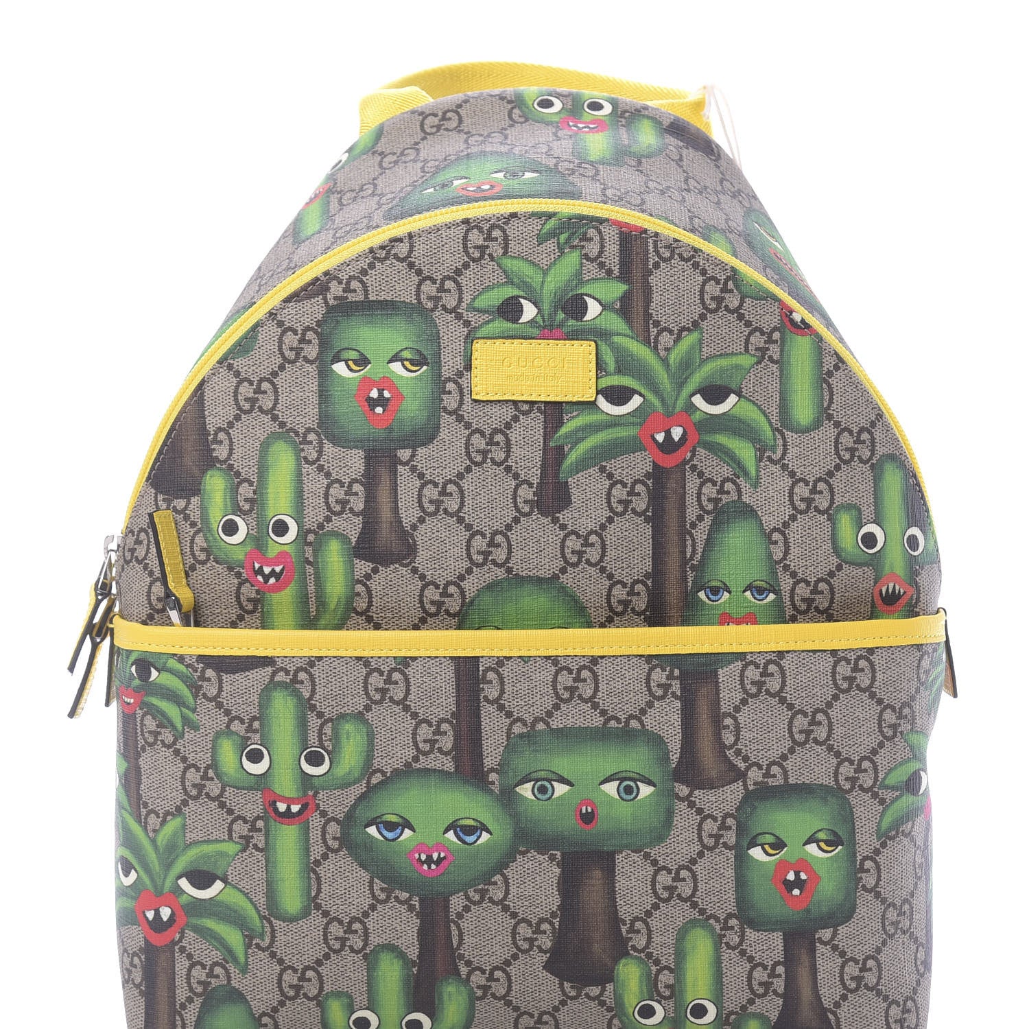 Gucci GG Supreme Monogram Smiling Plants Childrens Backpack 9 of 9
