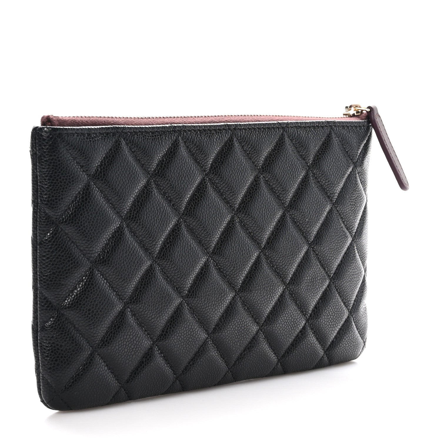 Chanel Caviar Quilted Small Zipped Pouch Black 3 of 9