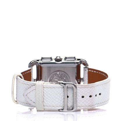 Hermes Stainless Steel Epsom 31mm Cape Cod Chrono Quartz Watch Blanc 3 of 5