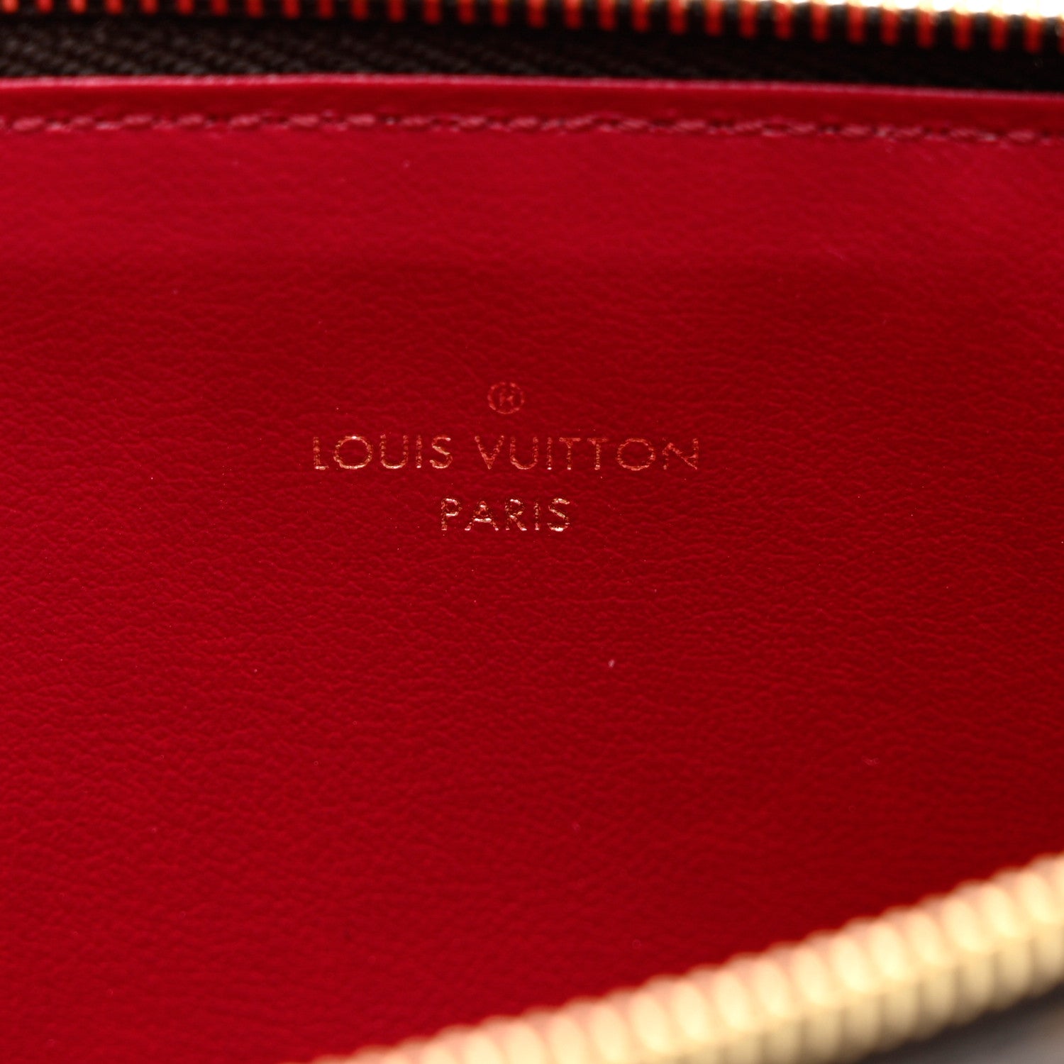 Louis Vuitton Monogram Felicie Chain Wallet Zippered Insert Fuchsia 6 of 6