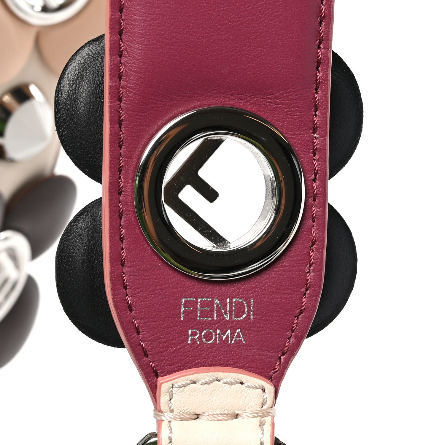 Fendi Calfskin F is Fendi Studded Flower Strap You Camelia 4 of 5