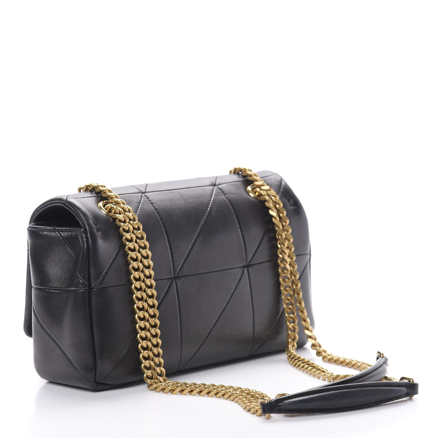 Saint Laurent Lambskin Patchwork Monogram Small Jamie Black 3 of 13