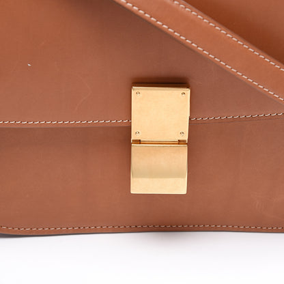 Celine Smooth Calfskin Medium Classic Box Flap Bag Camel 9 of 9