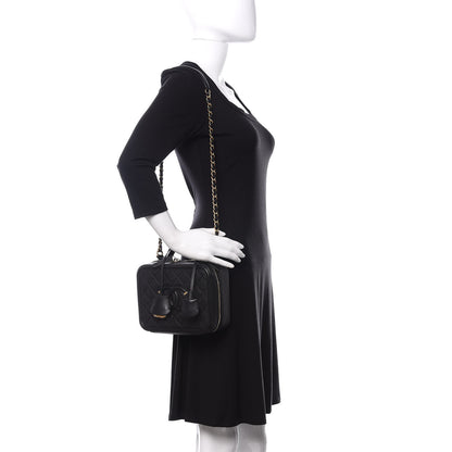 Chanel Caviar Quilted Medium CC Filigree Vanity Case Black 2 of 10