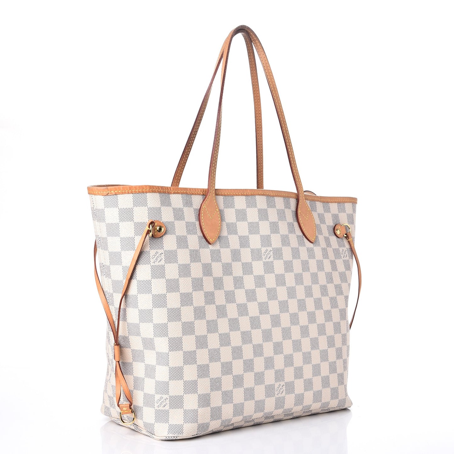 Damier Azur Neo Neverfull MM Rose Ballerine