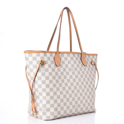 Louis Vuitton Damier Azur Neo Neverfull MM Rose Ballerine 3 of 10