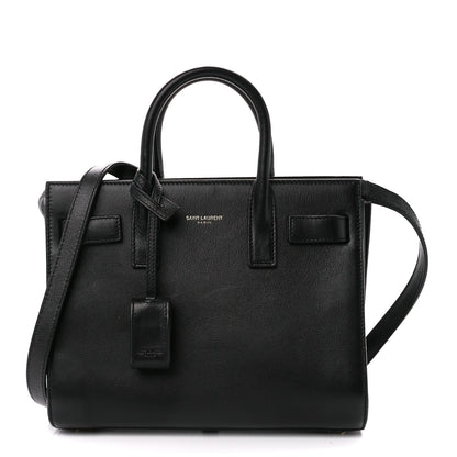 Saint Laurent Calfskin Nano Sac De Jour Black 1 of 11