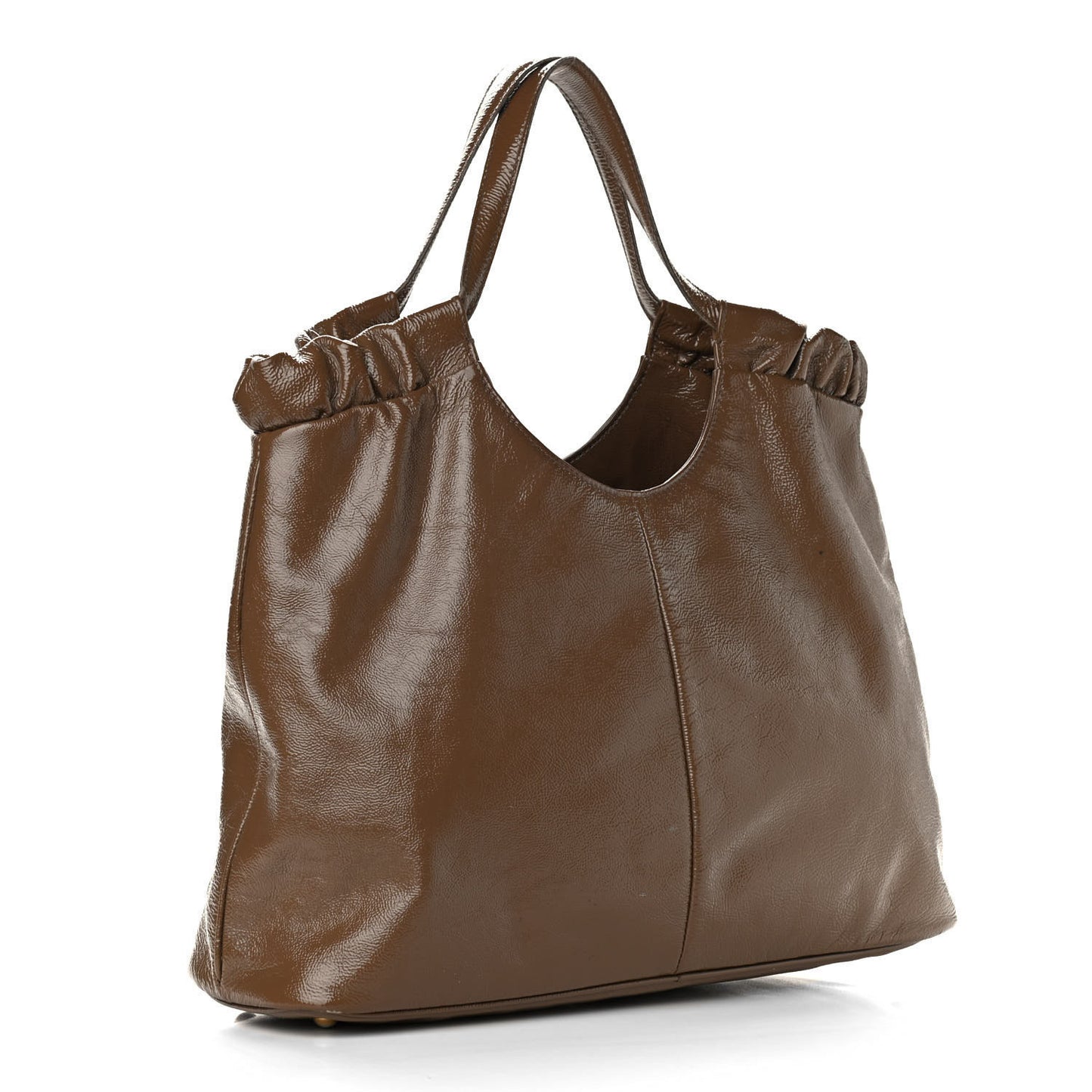 Patent Calfskin Belle de Jour Cabas Tote Camel
