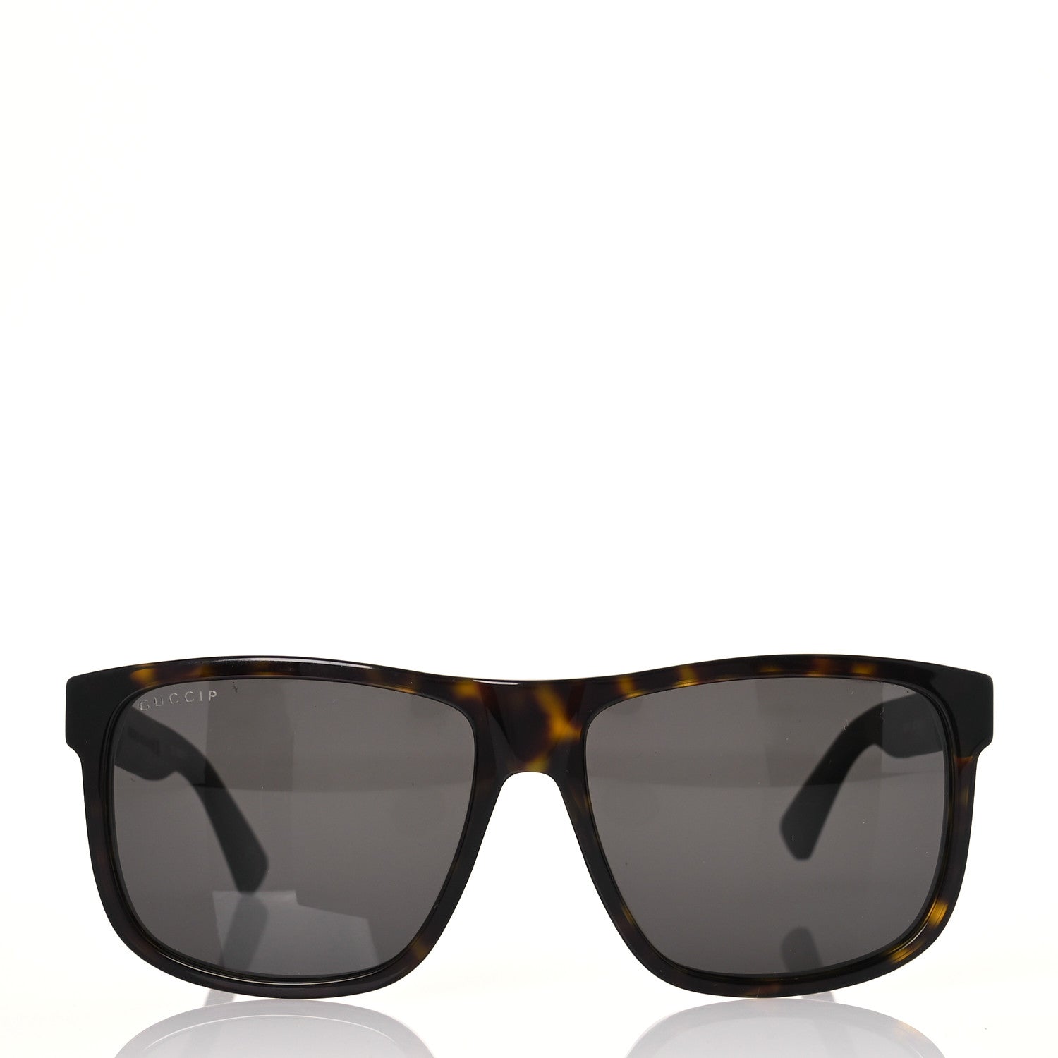 Gucci Web Square Frame GG0010S Sunglasses Tortoise 2 of 10