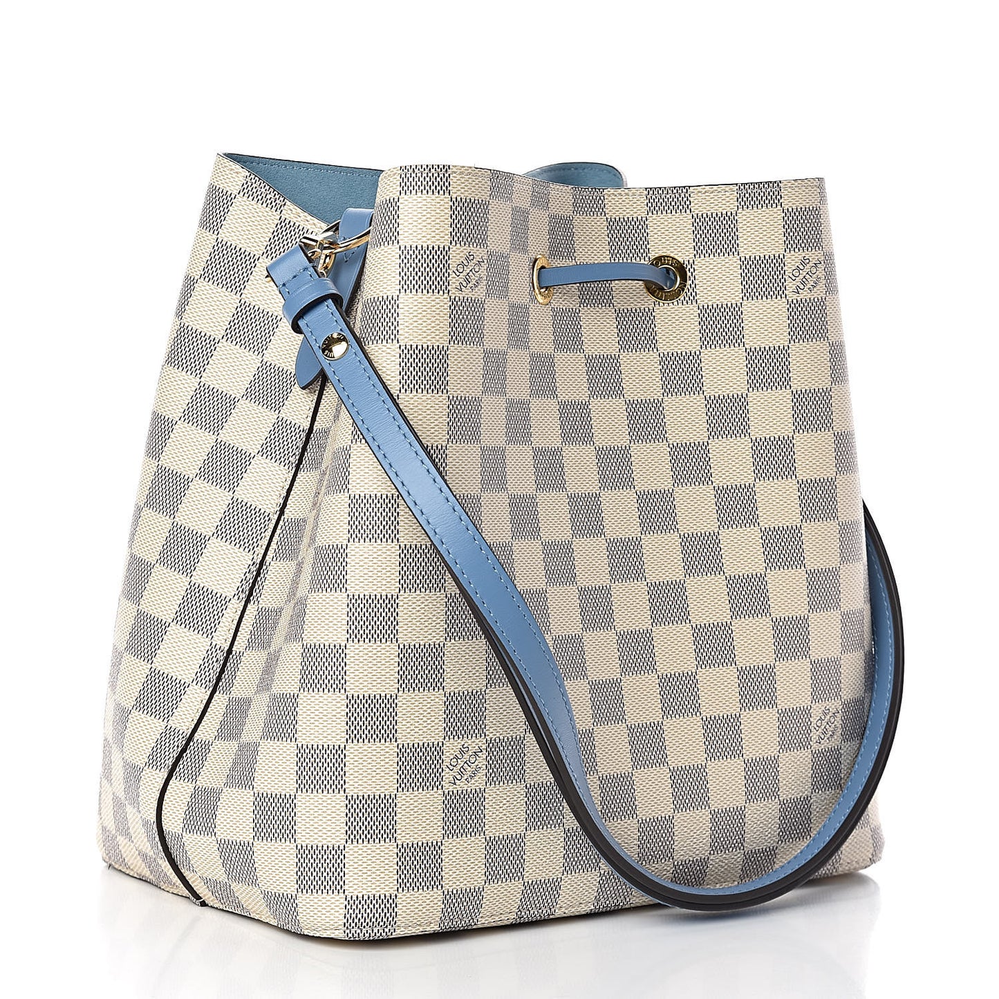Damier Azur Neonoe MM Bleuet