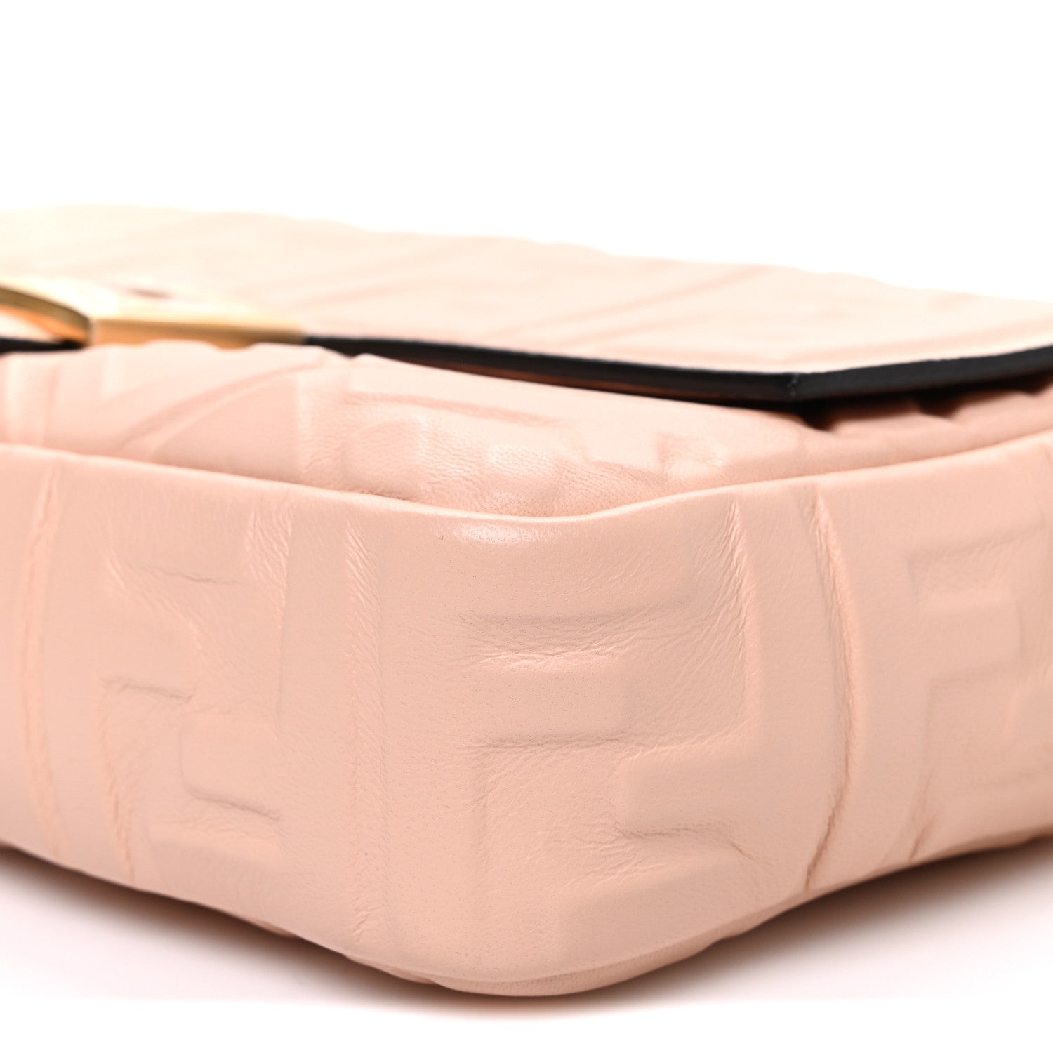 Fendi Nappa FF 1974 Embossed Baguette Baby Pink 10 of 10