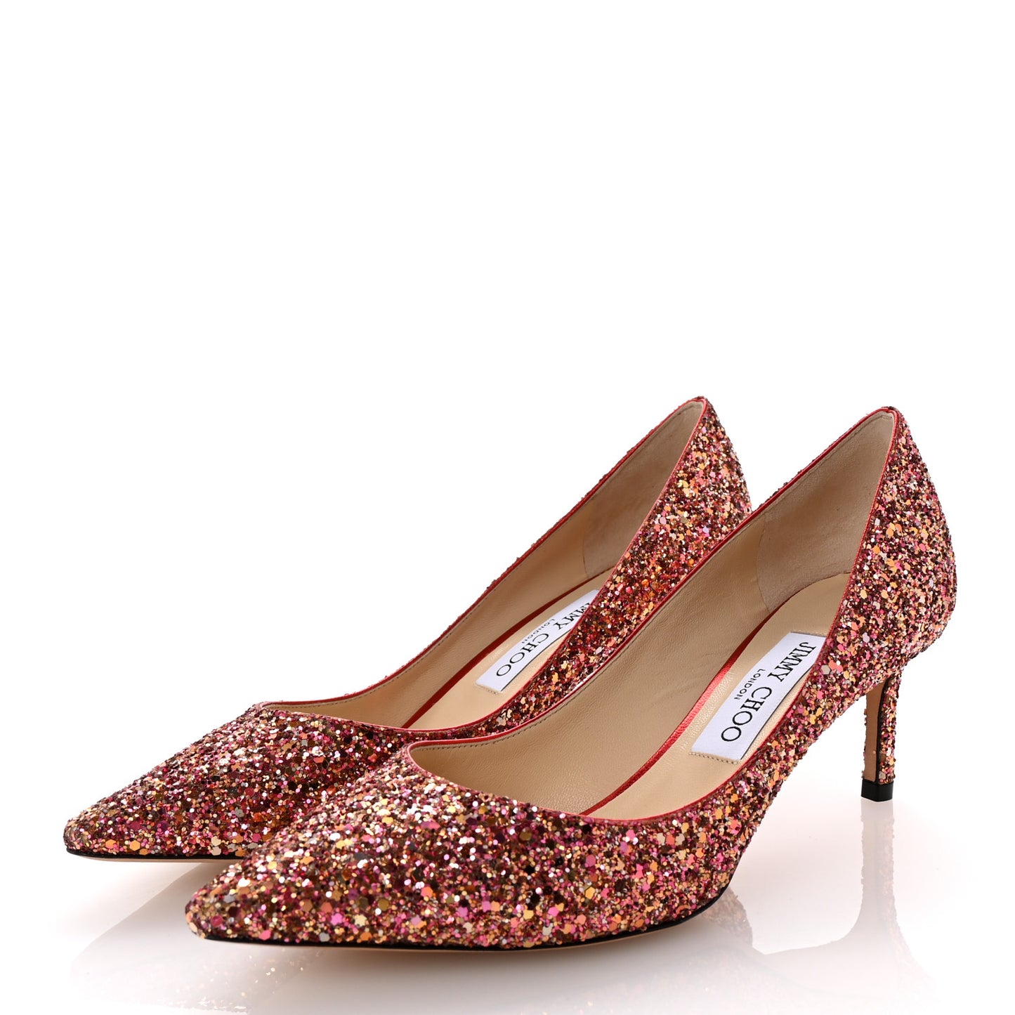 Coarse Glitter Degrade Romy 60 Pumps 38 Pink Multi