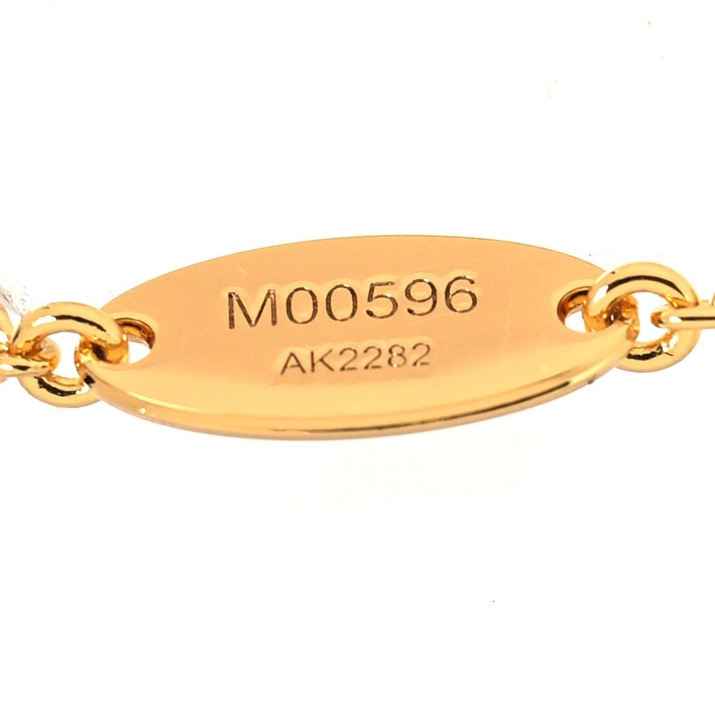 Metal Crystal LV Iconic Necklace Gold