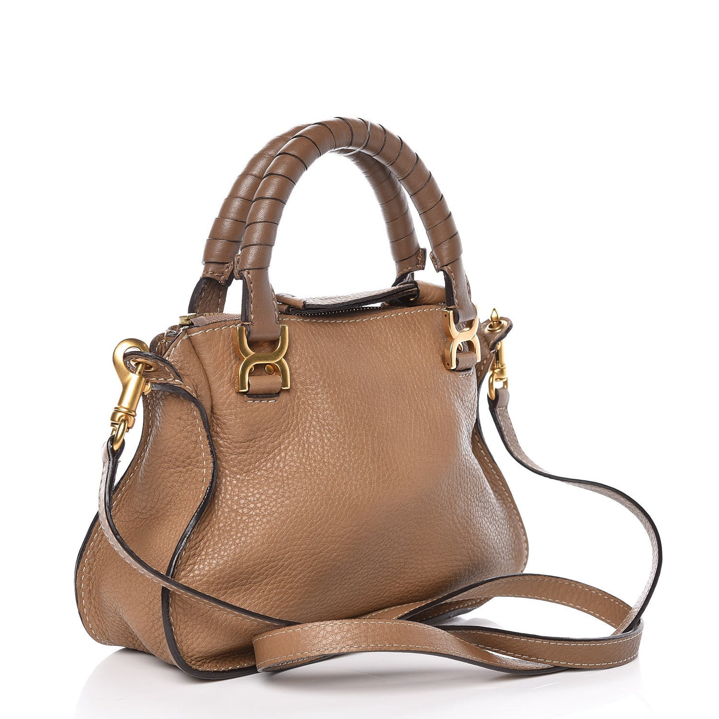 Calfskin Mini Marcie Satchel Nut