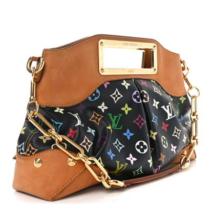Louis Vuitton Monogram Multicolor Judy MM Black 3 of 9