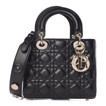 Christian Dior Lambskin Cannage Small Lucky Badges My Lady Dior Black 1 of 11