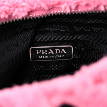 Prada Terry Cloth Mini Re-Edition 2000 Bag Petalo Black 6 of 10