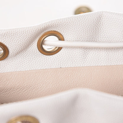 Chanel Caviar Quilted Filigree Backpack White 8 of 10