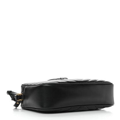 Saint Laurent Calfskin Matelasse Monogram Lou Camera Bag Black 4 of 11
