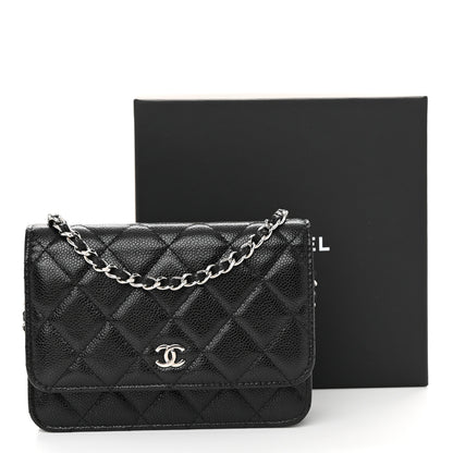 Chanel Caviar Quilted Mini Wallet On Chain WOC Black 11 of 11
