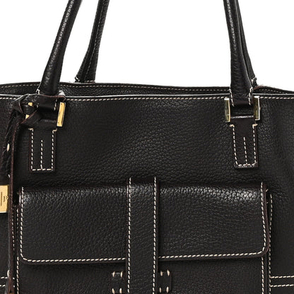 Loro Piana Odessa Mini Globe Shoulder Bag Dark Chocolate Licorice 7 of 9