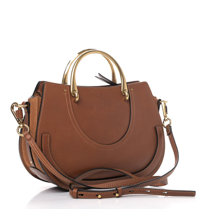 Chloe Calfskin Suede Medium Pixie Shoulder Bag Caramel 2 of 4