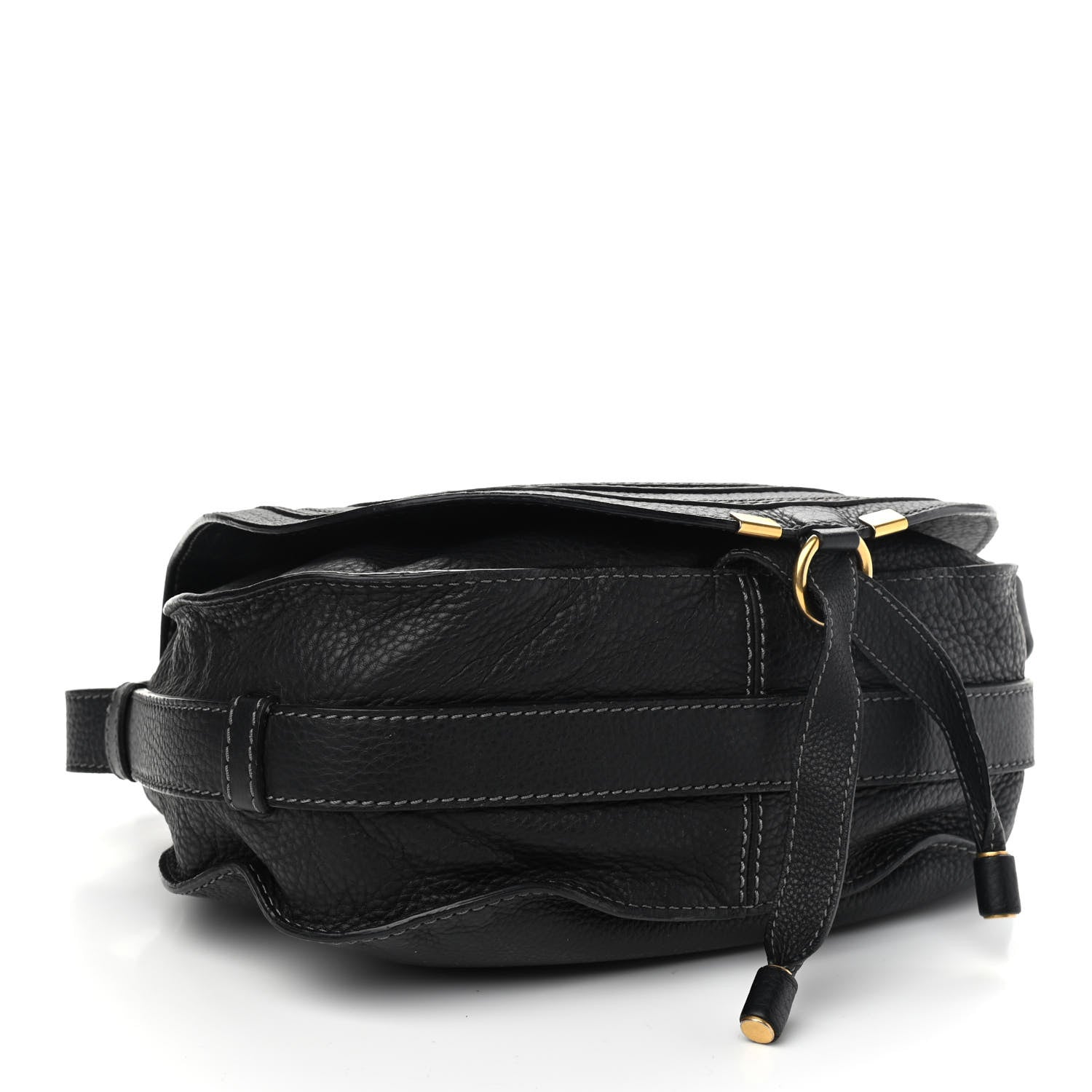 Chloe Calfskin Medium Marcie Round Crossbody Bag Black 4 of 8