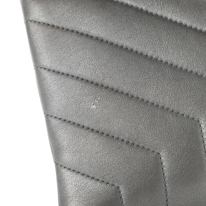 Saint Laurent Calfskin Y Quilted Monogram Loulou Flap Bag Argento 11 of 11