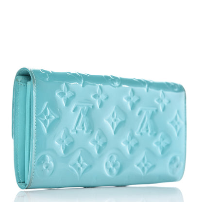Louis Vuitton Vernis Sarah Wallet Blue Lagon 4 of 26