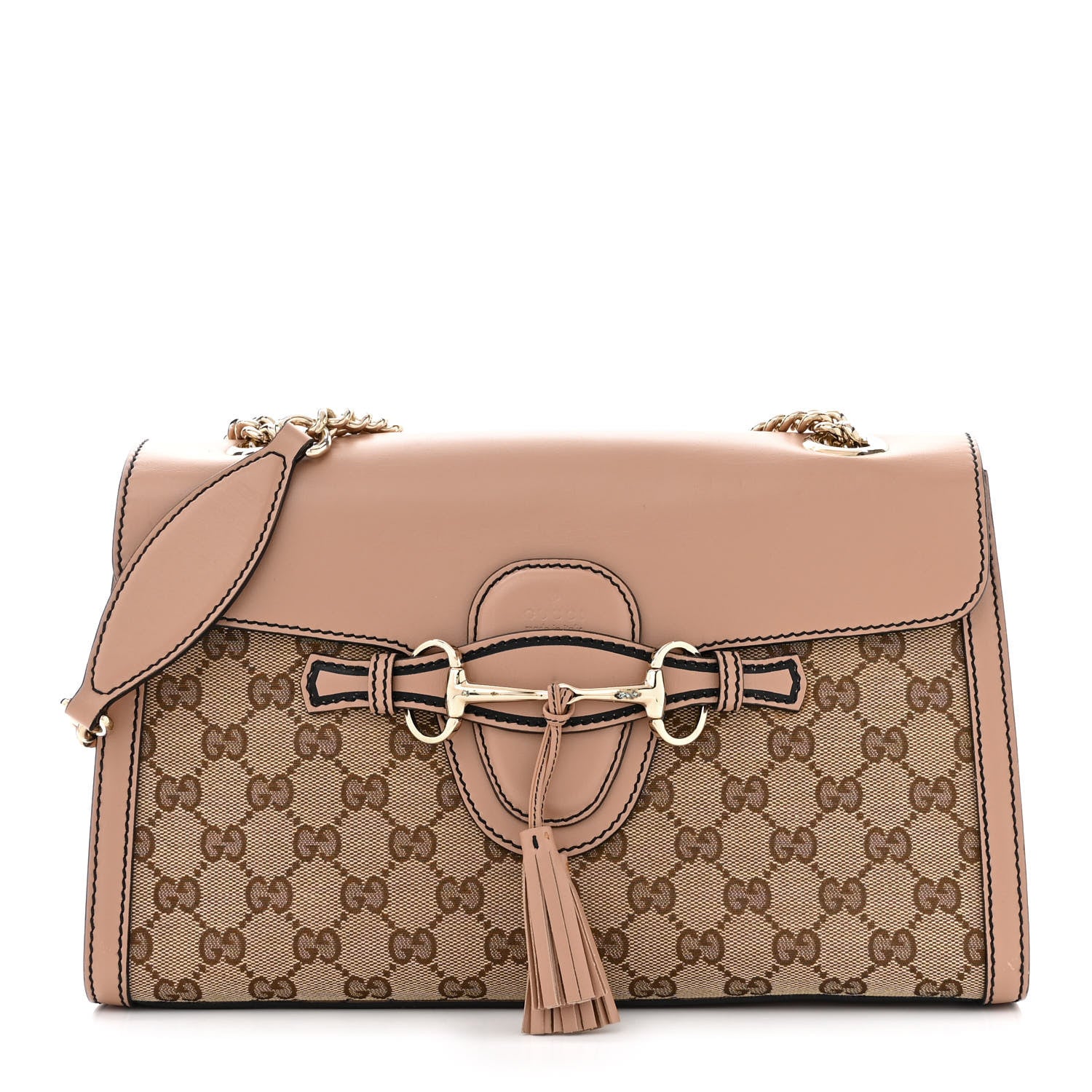 Gucci Monogram Medium Emily Chain Shoulder Bag Light Pink 1 of 14