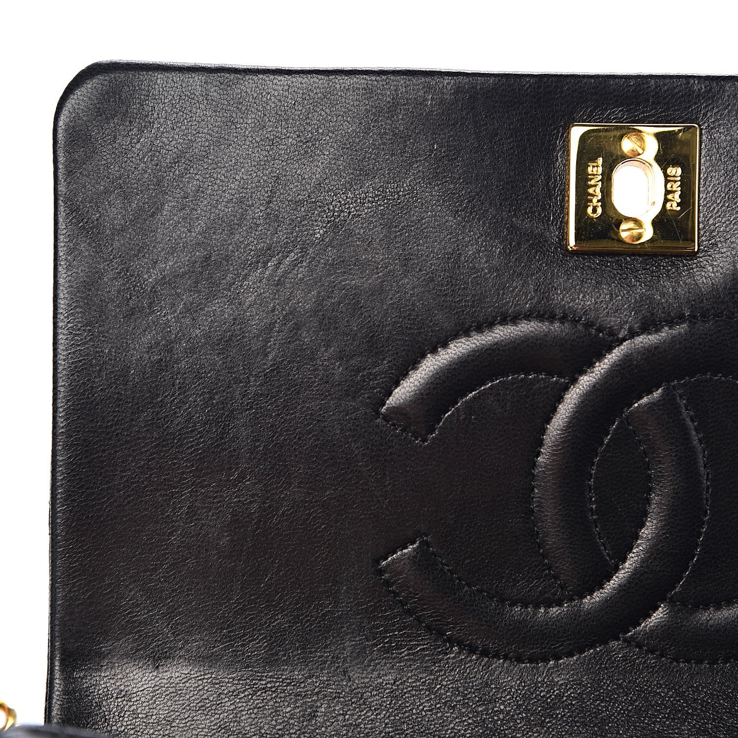 Chanel Lambskin Quilted Small Single Flap Bag Black 9 of 14