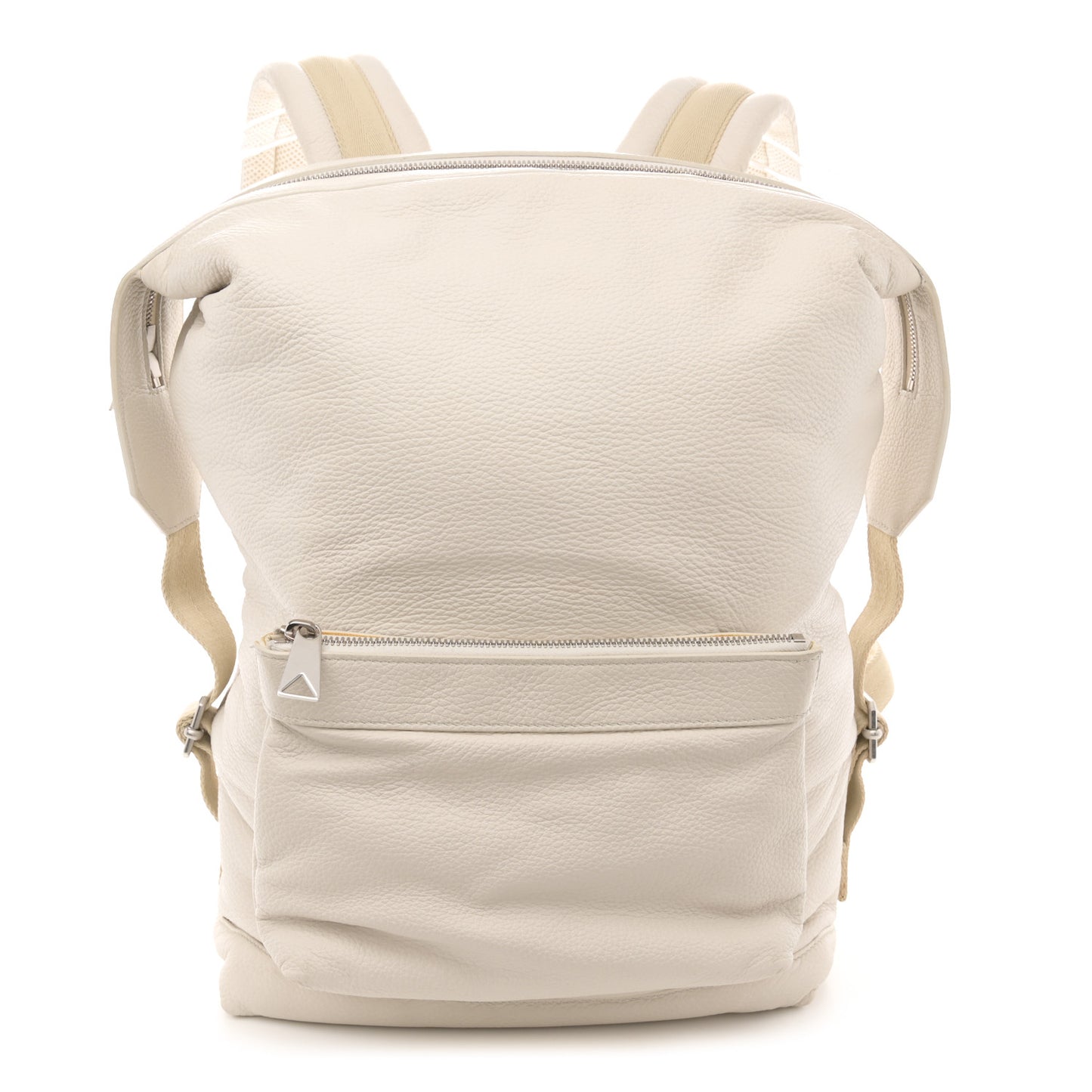Canvas Calfskin Backpack Natural