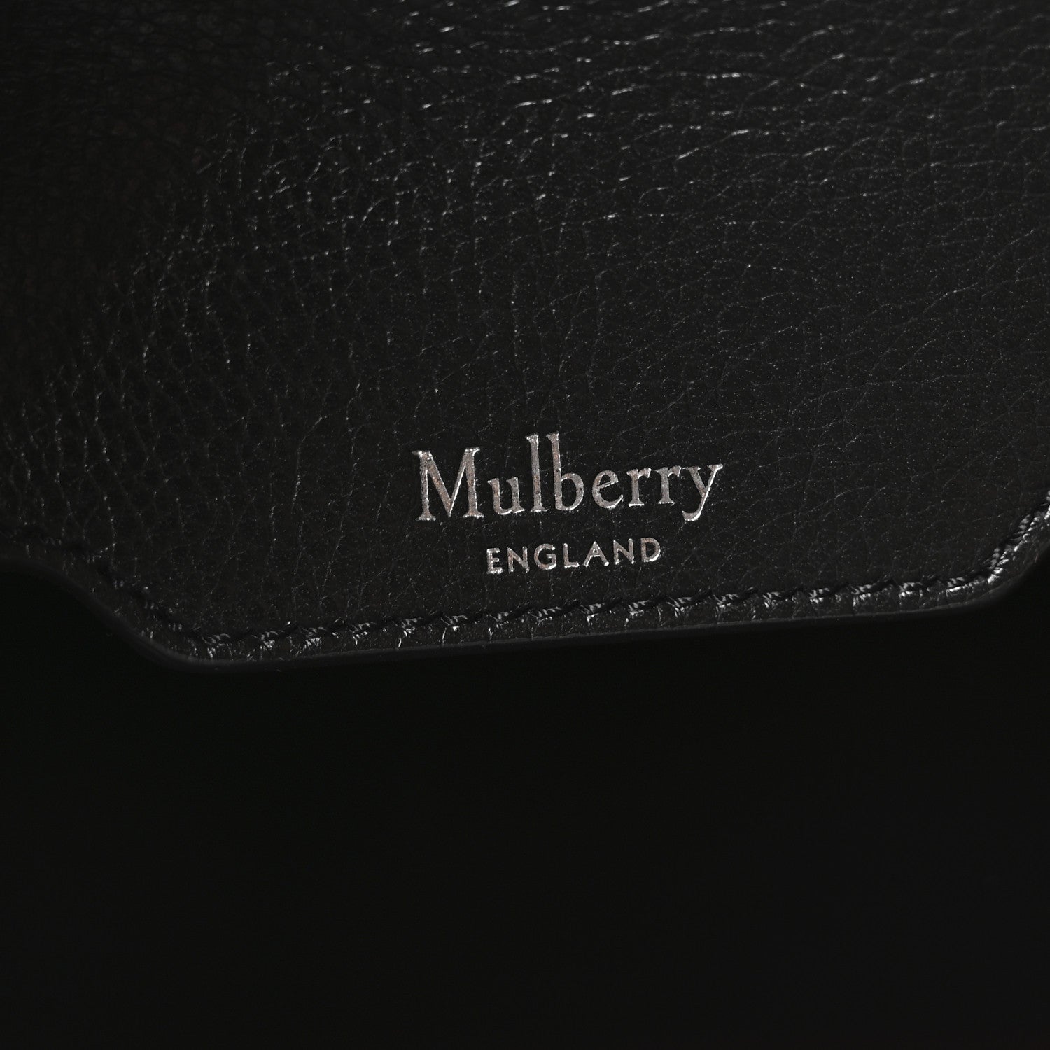 Mulberry High Shine Grain Bayswater Tote Black 6 of 9
