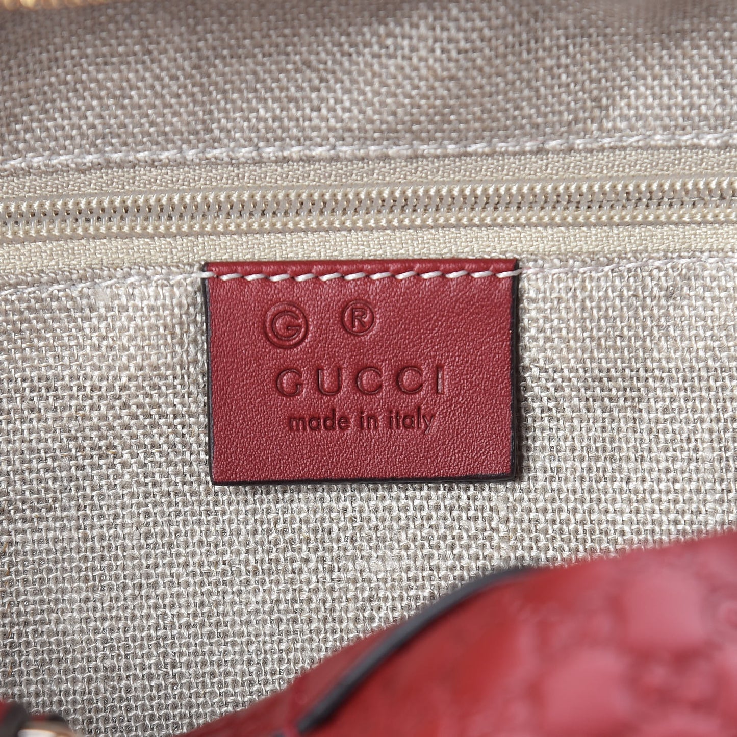 Microguccissima Small Crossbody Bag Rosso