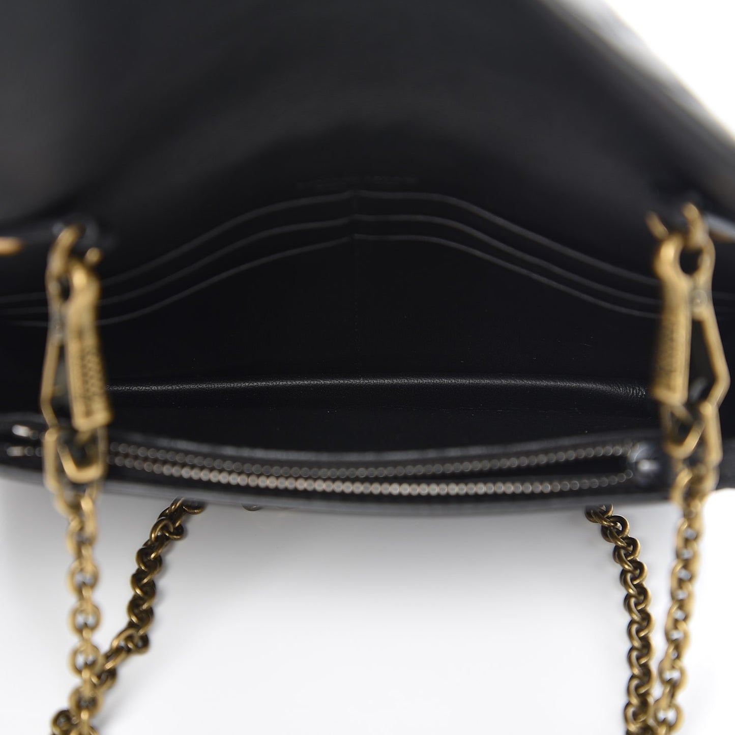 Nappa Intrecciato Chain Wallet Nero Black