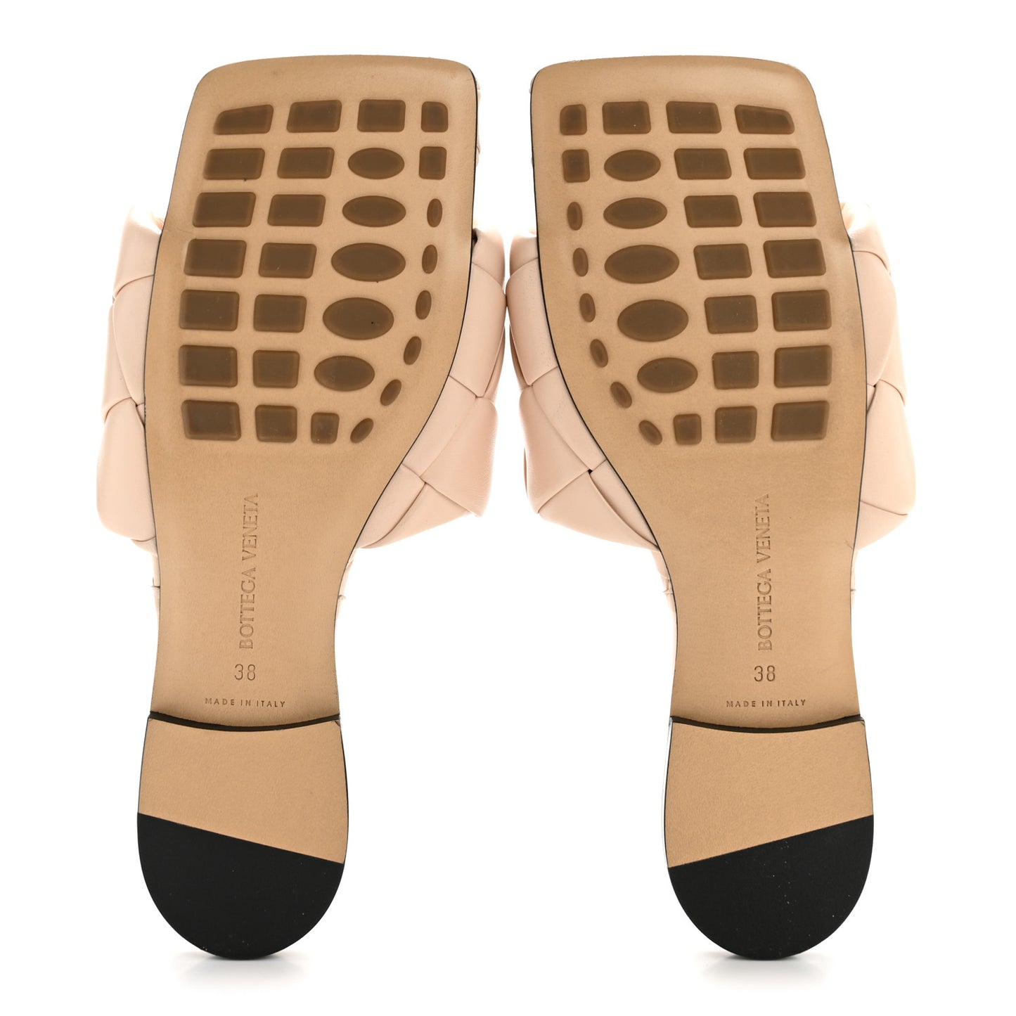 Nappa Maxi Intrecciato Lido Flat Sandals 38 Bandage