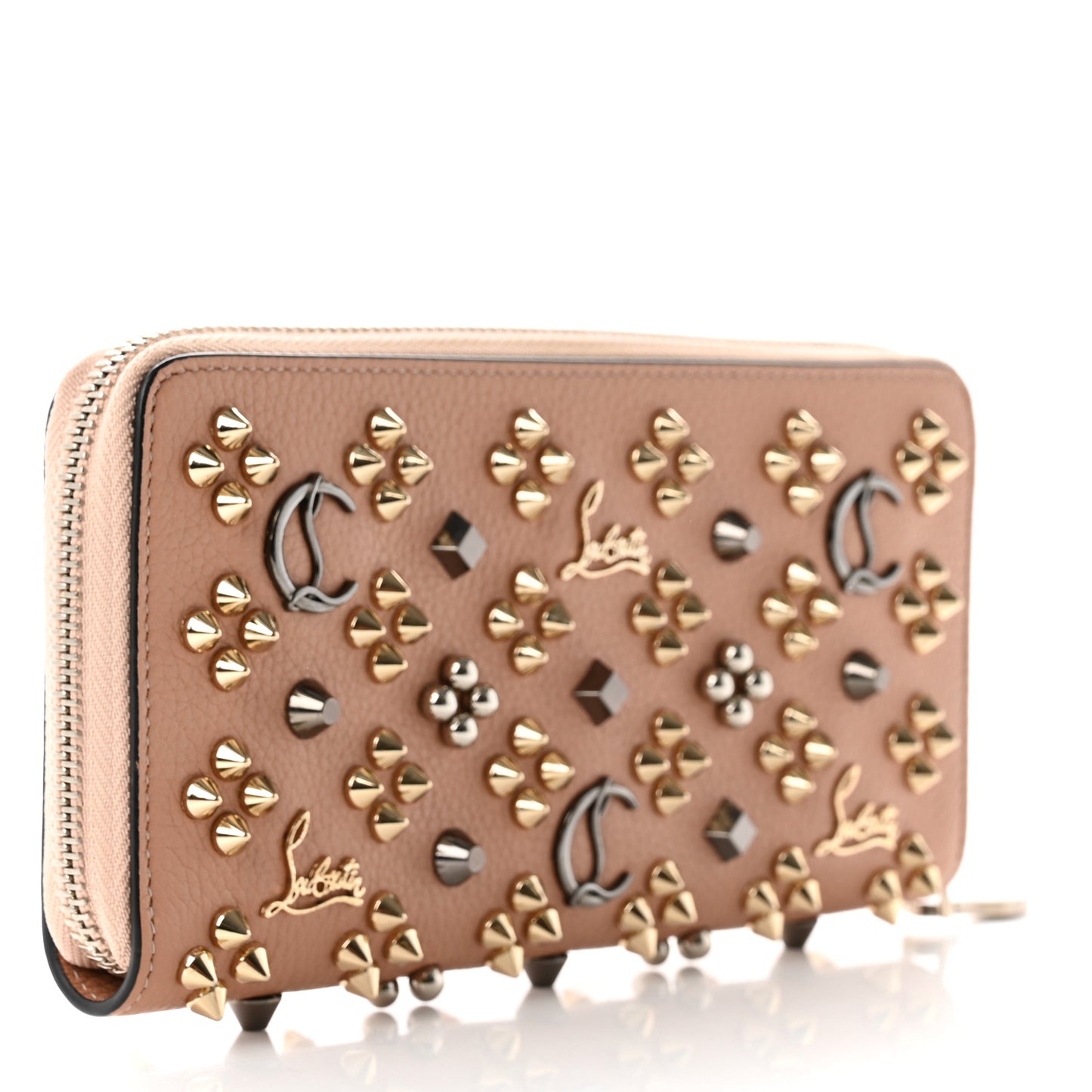 Calfskin Loubinthesky Panettone Wallet Nude Multimetal