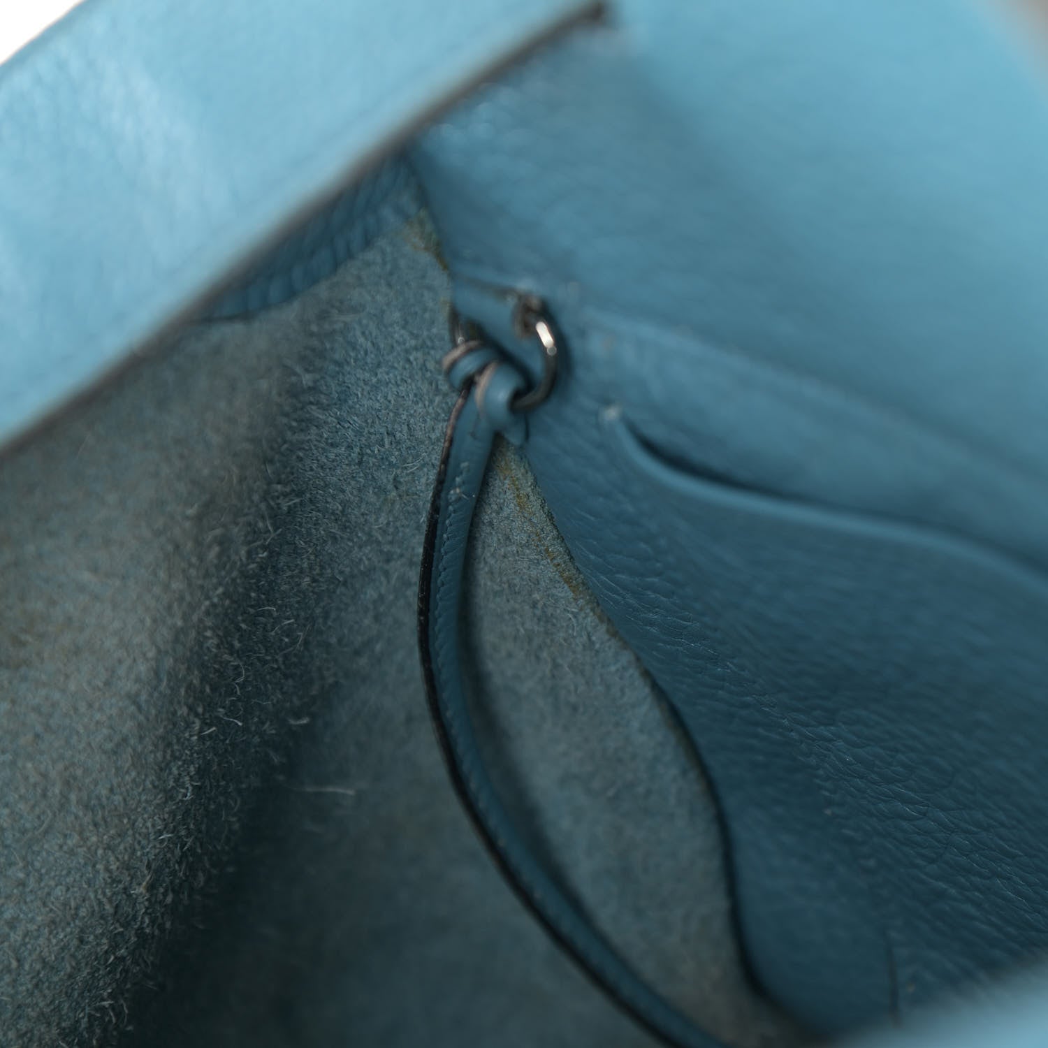 Hermes Taurillon Clemence Sherpa Backpack Blue Jean 13 of 16