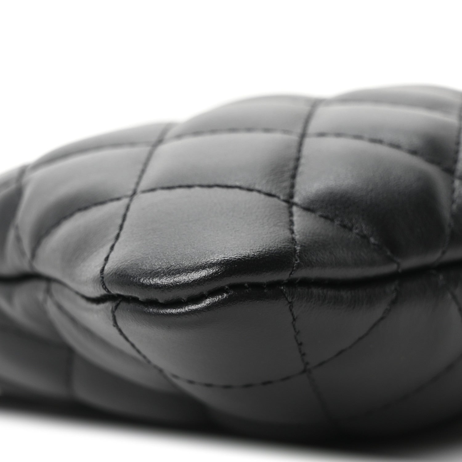 Chanel Lambskin Quilted Uniform Crossbody Bag Black 8 of 9