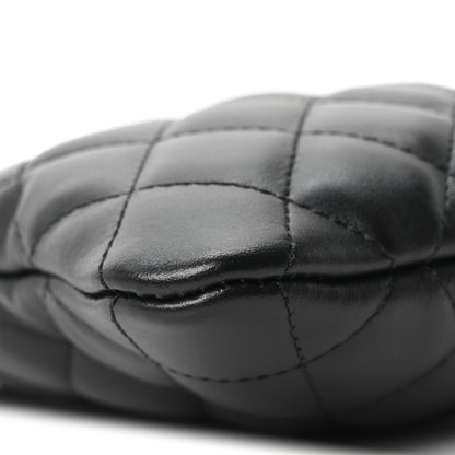 Chanel Lambskin Quilted Uniform Crossbody Bag Black 8 of 9