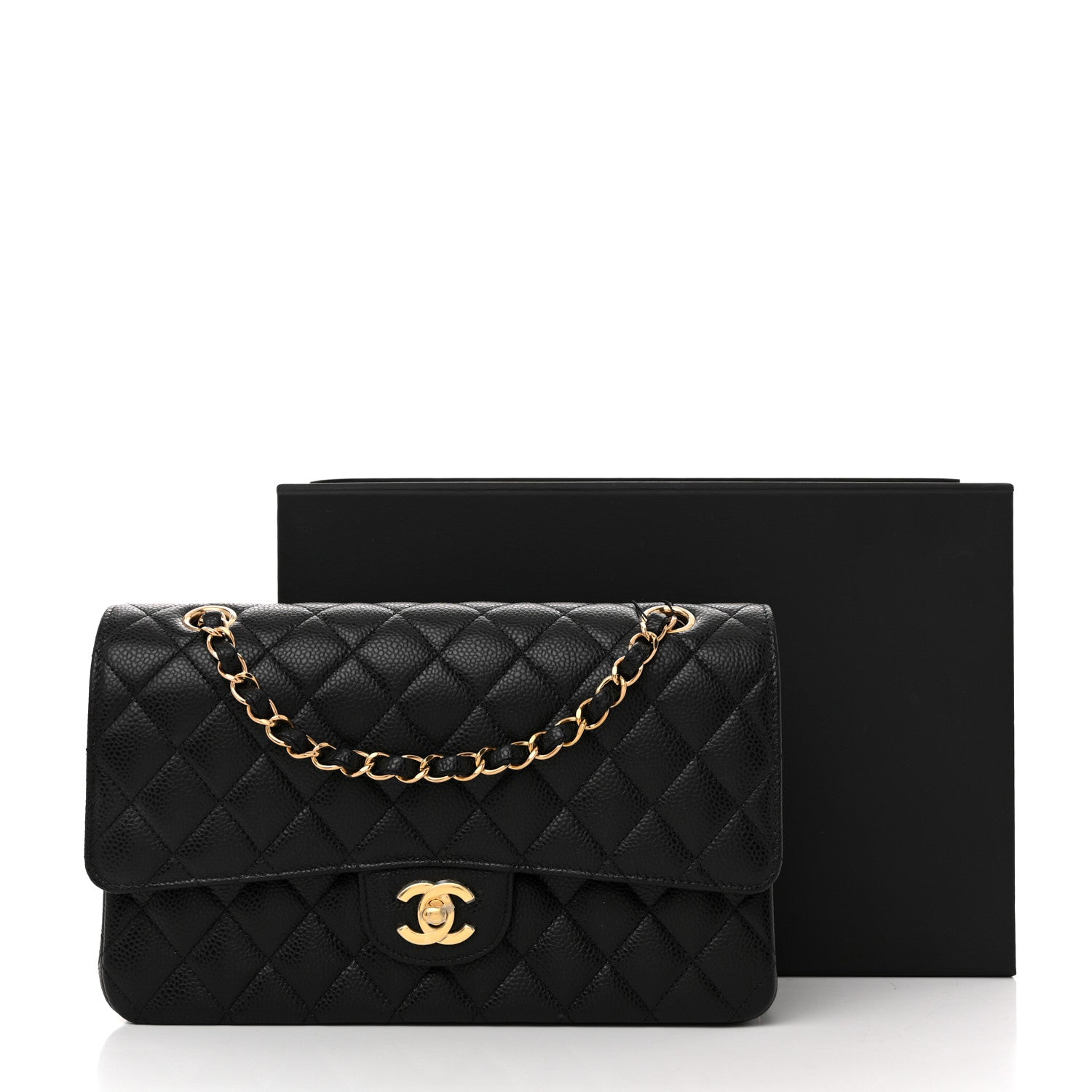 Chanel Caviar Quilted Medium Double Flap Black 11 of 11
