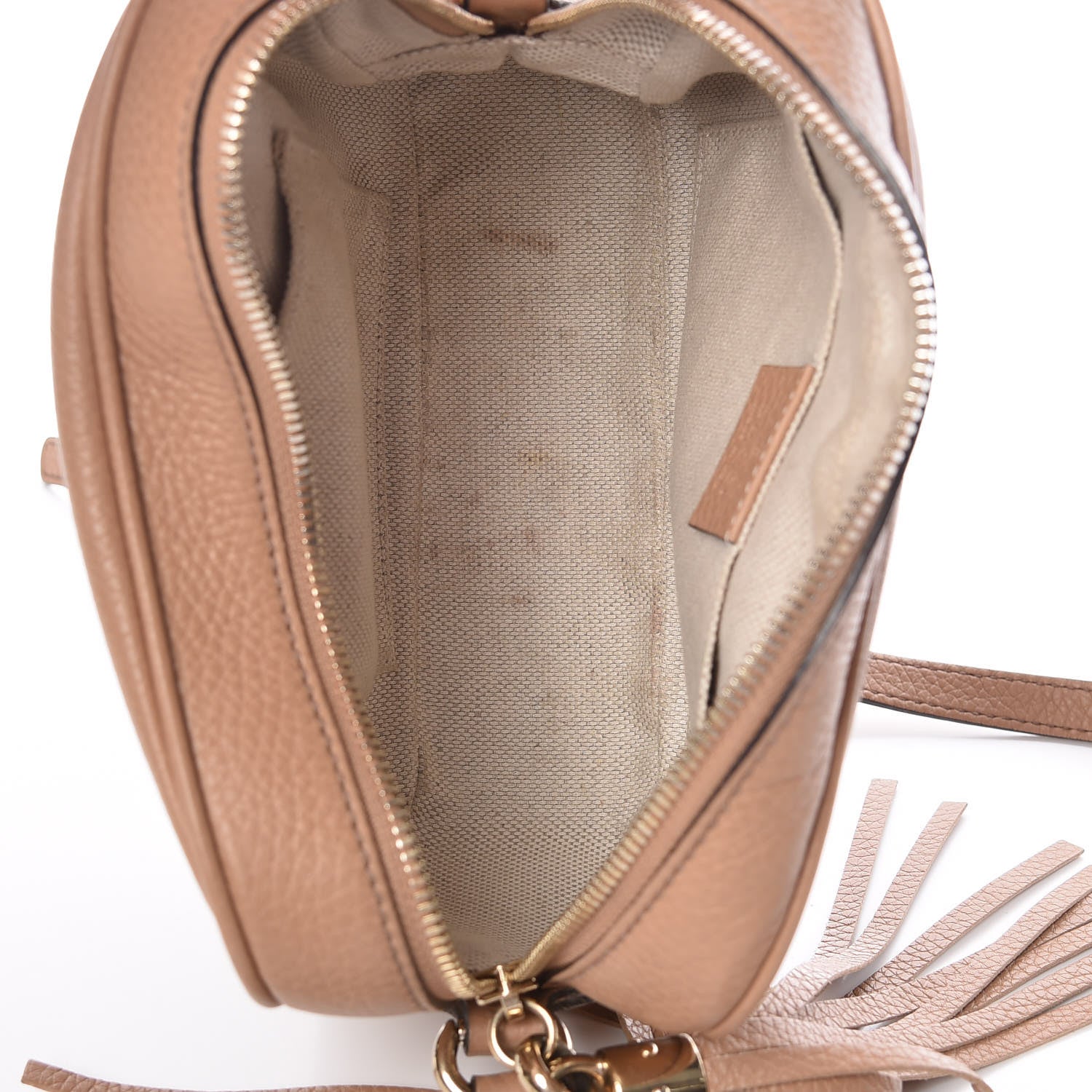 Gucci Pebbled Calfskin Small Soho Disco Bag Rose Beige 5 of 14