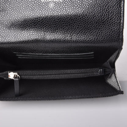 Chanel Caviar Quilted Small Flap Wallet Black 3 of 7