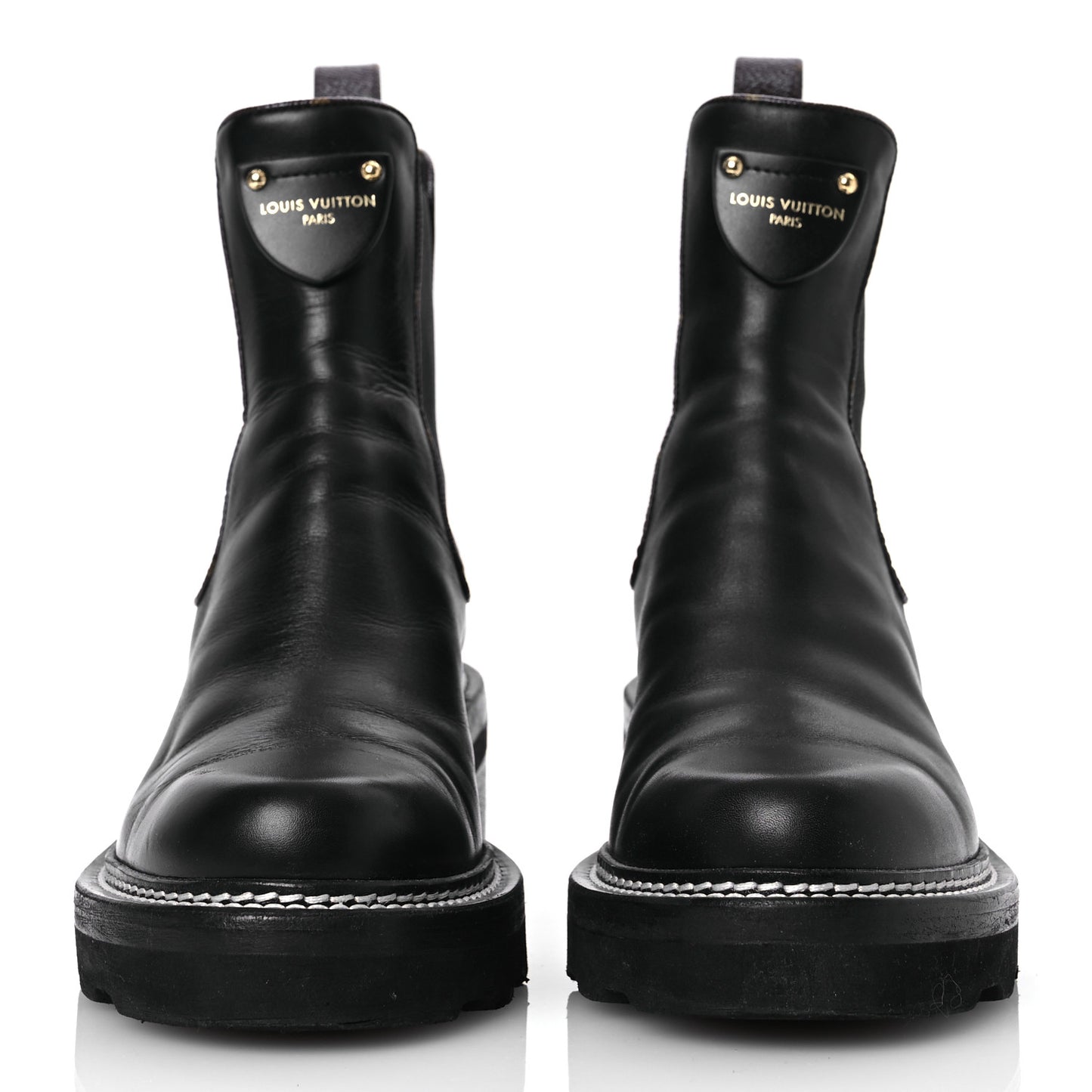 Calfskin Monogram Beaubourg Ankle Boots 38 Black