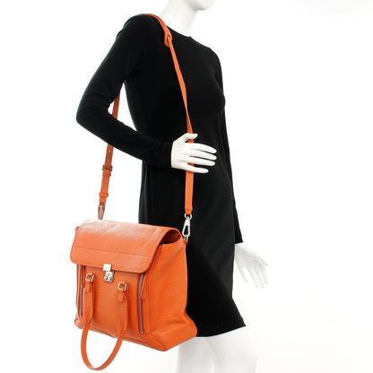 3.1 Phillip Lim 3.1 Textured Calfskin Large Pashli Satchel Mandarin 2 of 14