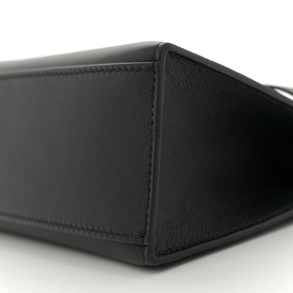 Hermes Swift Kelly Pochette Clutch Black 10 of 11