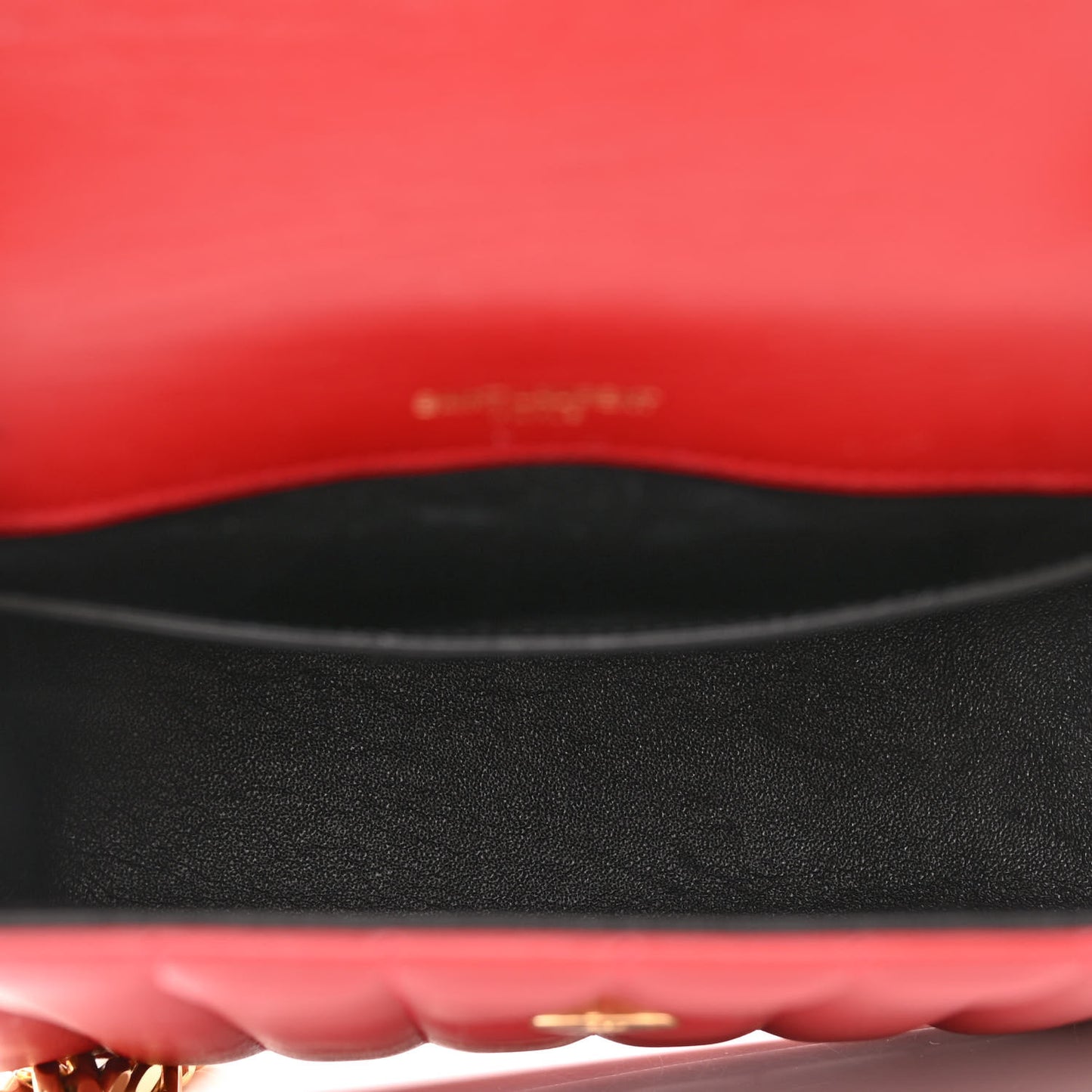 Lambskin Matelasse Monogram Medium Vicky Chain Bag Rouge Eros