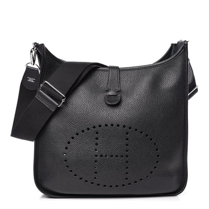 Hermes Taurillon Clemence Evelyne III GM Black 1 of 10